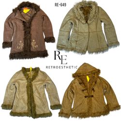 Y2K Unique Style Mix Afghan Coats (RE-649)