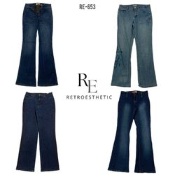 Jeans in denim unici da IT Girl Y2K (RE-653)