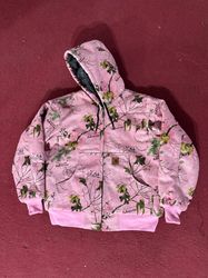 Rework style thick material carhartt pink camo hoo..