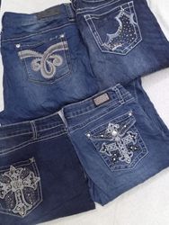 Jeans brodés y2k pour femmes 45