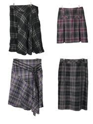 Basic Winter x Y2k Checkered Skirts S-949