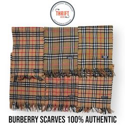 #VV821 Burberry Beige Scarve Authentic Scarves 25 ..