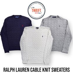 Ralph Lauren Cable Knit Sweaters 5 Pcs