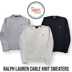 Ralph Lauren Cable Knit Sweaters 10 Pcs