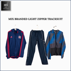 MIX BRANDED LIGHT ZIPPER TRACKSUITS - 35 PCS