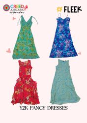 CR3709 Y2K Fancy Dresses  - 8 Pcs