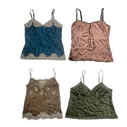 Y2K Silk Summer Cami Tops "100% Silk"