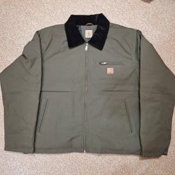 Carhartt Rework Style Olive Green Jacket.