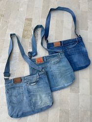 Sacs fourre-tout en denim reconditionnés Lee, Levi..