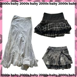 Jupes vintage grunge Y2K-007