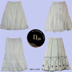 Casual White Cotton Skirt – Stylish & Comfortable ..