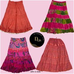 Trendy Pink Cotton Skirt – Perfect for Everyday We..