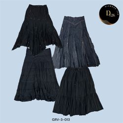 Classic Black Cotton Skirt – Casual & Stylish for ..