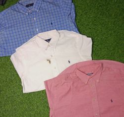Tommy Hilfiger button down shirts-10 pcs