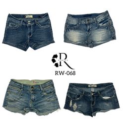 Y2K Cyber Girl Ära Denim Mini-Shorts (RW-068)