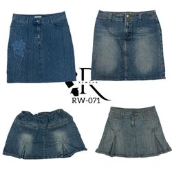 Y2K Unique Denim Midi Skirts (RW-071)