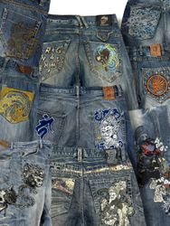 Japanisch gestickte Jeans 20 Stück (A29)