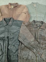 #570 Veste Bombardier en Cuir Vintage -10