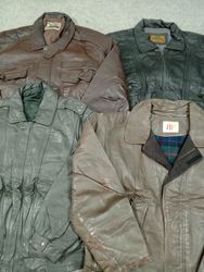 #568 Vêtements d'Aviateur en Cuir Vintage -10