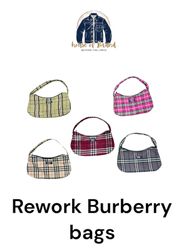 Rework Y2k Burberry bags