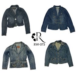 Y2K Unique Denim Blazer Denim Jackets (RW-073)