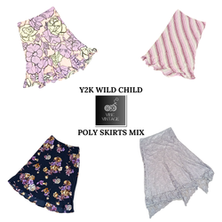 Y2K WILD CHILD POLY SKIRTS MIX - 10 PCS