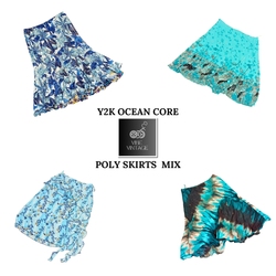 Y2K OCEAN CORE POLY SKIRTS MIX - 08 PCS