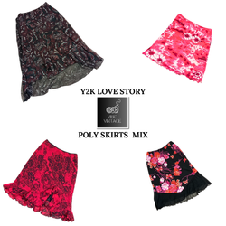 Y2K LOVE STORY POLY SKIRTS MIX - 09 PCS