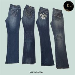 Jeans Flare Y2K Lavagem Escura – Chic Retrô Sem Es..