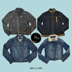 Giacca in denim cropped con zip Y2K – alla moda e ..