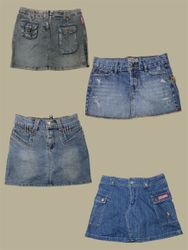 Y2K Denim Dreams: Mini Skirt Edition (TS-382)