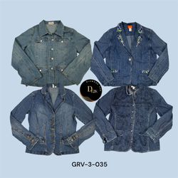 Giacca in denim fitted da donna – Design classico,..