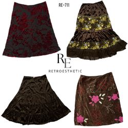 Y2K Unique Earthy Tone Mix Skirts (RE-711)