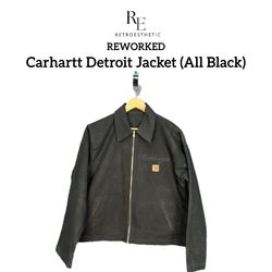 Jaqueta Detriot Carhartt Refeita (Todo Preto)