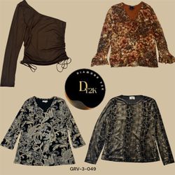 Blusa Elegante de Poliéster Marrom – Perfeita para..