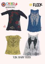 CR3790  Y2K Baby Tees - 20 Pcs