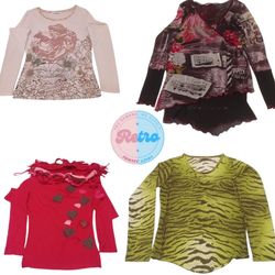 Y2K Italian Tops: 10 Pcs