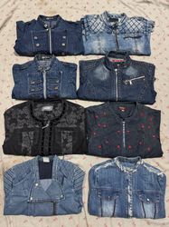 Giacche in denim con zip 19 pezzi