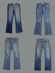 Verzierte Eleganz: Florale und dekorative Denim-De..