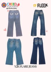 CR3801 Y2K Flare And Straight Jeans - 20 Pcs