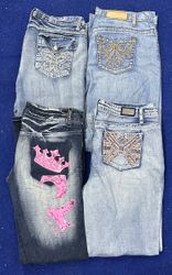 Jeans a zampa d'elefante donna Y2K 20 pezzi