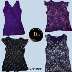 Blusa Viola Fashionable da Donna – Senza Pieghe e ..