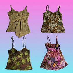 Y2k Grunge Cami Tops (TT-121)