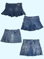 Collection de jupes en jean vintage (TS:396)