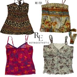 Y2K Grunge Mix Cami-Tops (RE-721)