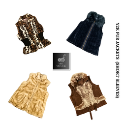 Y2K FUR JACKET (SHORT SLEEVES ) - 14 PCS