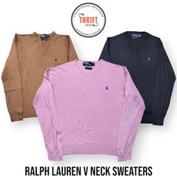 T840 Ralph Lauren Suéteres de Gola em V 15PCs