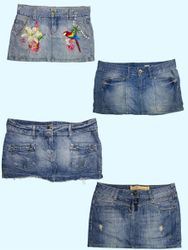 “Retro Chic: Denim Mini Skirt Vibes” (TS-409)