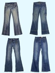 “Retro Revival: Iconic Y2K Flared Denim Collection..