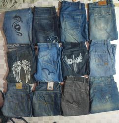 DIESEL BAGGY ET AUTRES JEANS DE MARQUES MIXTES TOT..